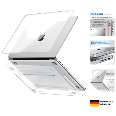 Ultradünne Kristallklare Hartschale für MacBook Pro 14 Zoll Schutzcase 2021-2024