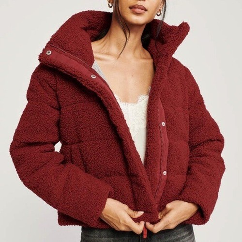 mini Sherpa fleece puffer | eBay