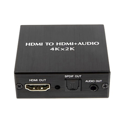 4K * 2K HDMI Stereo Audio Video Extractor Converter  HDMI+ Optical SPDIF 3.5mm n