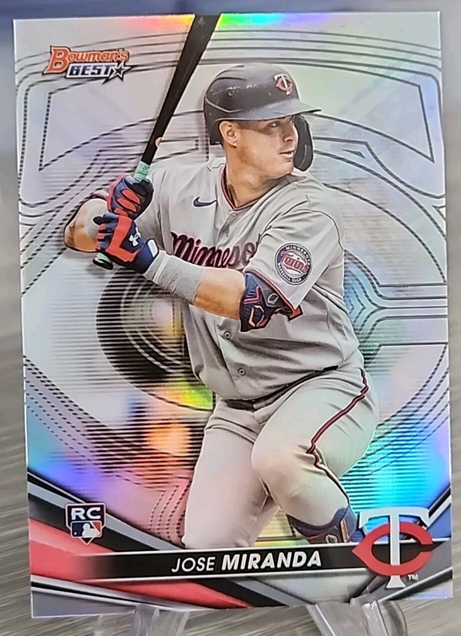 Jose Miranda 2022 Bowman's Best Refractor Rookie #59 Minnesota Twins