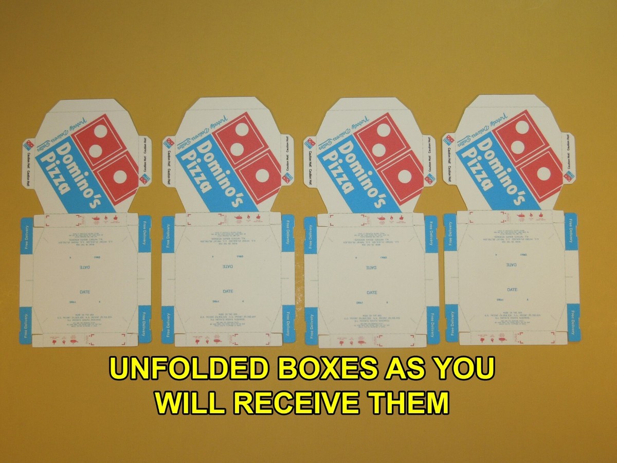 4 Pizza Boxes for Neca 7 inch Teenage Mutant Ninja Turtles TMNT