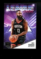 2018 Donruss League Leaders #1 James Harden Rockets Nets 76ers