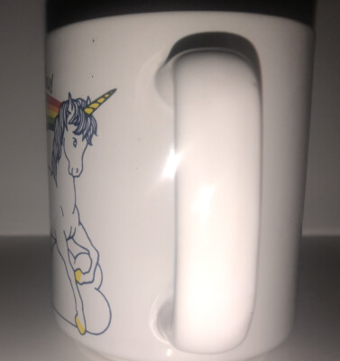 Vintage Unicorn Coffee Mug 1981 WB Beyond Every Cloud Is A Rainbow | eBay