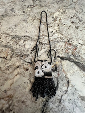 Hand Beaded Panda Necklace