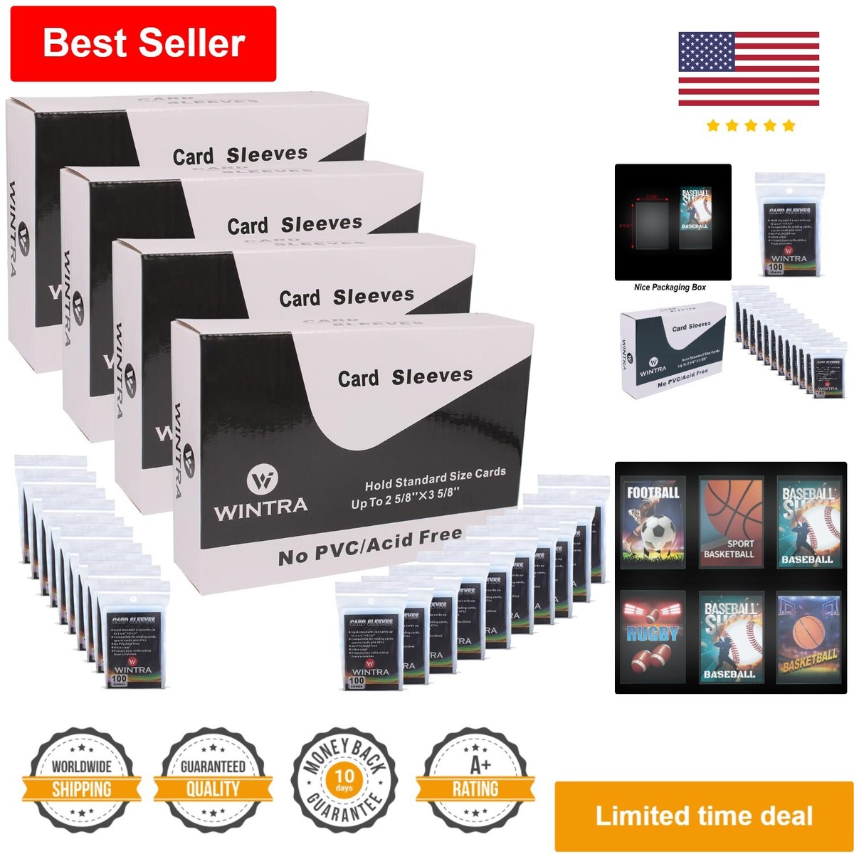 Soft Protective Card Sleeves - Ultra Clear - 2000 Count - Fits Most Pocket  Pages | eBay