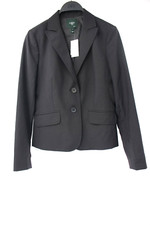 NWT J crew blazer womens 4 wool black peak lapel preppy career business 2 button
