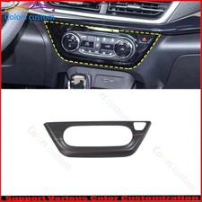 Cubierta de interruptor de CA central de grano de madera negro para Chevrolet Trax 2023-25