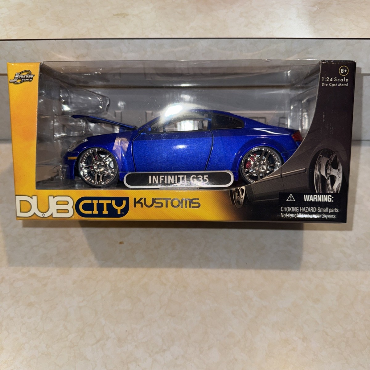 Jada Toys Dub City Kustoms 1:24 Diecast Car Infiniti G35 NIB Blue