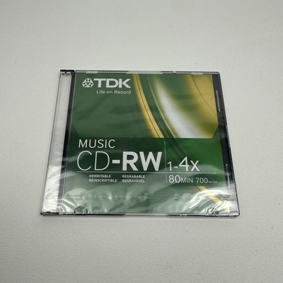 #ad #ad TDK CD RW Disc 80 Minute 700mb 1 4x Blank Media Music Storage Recording Consumer $29.99