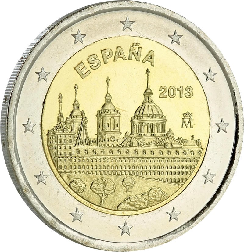 Espagne 2 Euros Commémo. Espagne 2013 - St-Laurent de l'Escurial