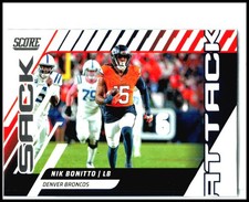 2025 Score Sack Attack #1 Nik Bonitto Denver Broncos