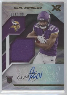 2021 Panini XR Rookie Swatch 19/199 Kene Nwangwu #RSA-KNW Auto RC 0sv5