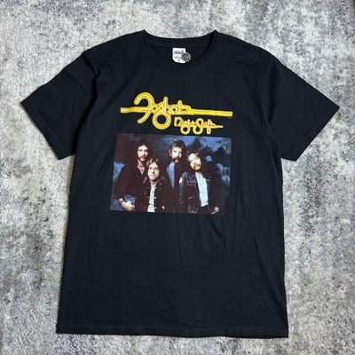 Foghat Night Shift Band Graphic T-Shirt Mens Medium Black Anvil Classic Rock Tee
