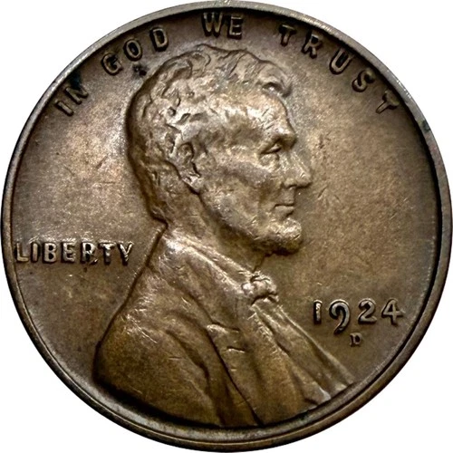 1924 D Lincoln Wheat Cent XF ***READ DESCRIPTION***