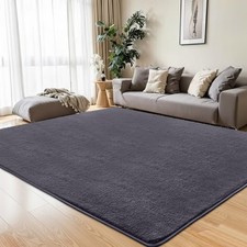 Extra Large Fluffy Rugs Short Pile Soft Anti-Slip Mat Living Room Bedroom Carpet