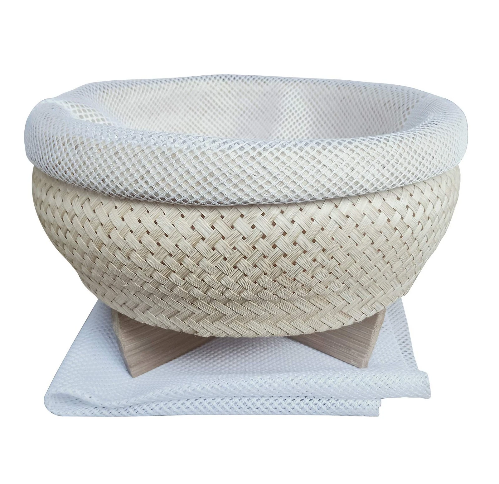 Thai Sticky Rice Basket Steamer Bamboo for Electric Rice Cooker - Easy to Use