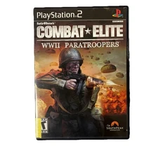 Combat Elite WWII Paratroopers PS2 PlayStation 2 - W/ Manual