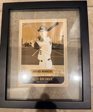 Alex Bregman 2019 Topps Heritage Gold 5x7 Jumbo Award #’d/10 02/10 JERSEY NUMBER