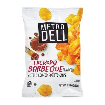 Hickory Barbecue Kettle cooked chips from Metro Deli, 60 bags, 1.38 oz