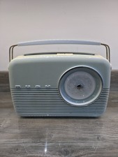 BUSH TR82 Vintage Radio Baby Blue With EU Lead. Tested And Working