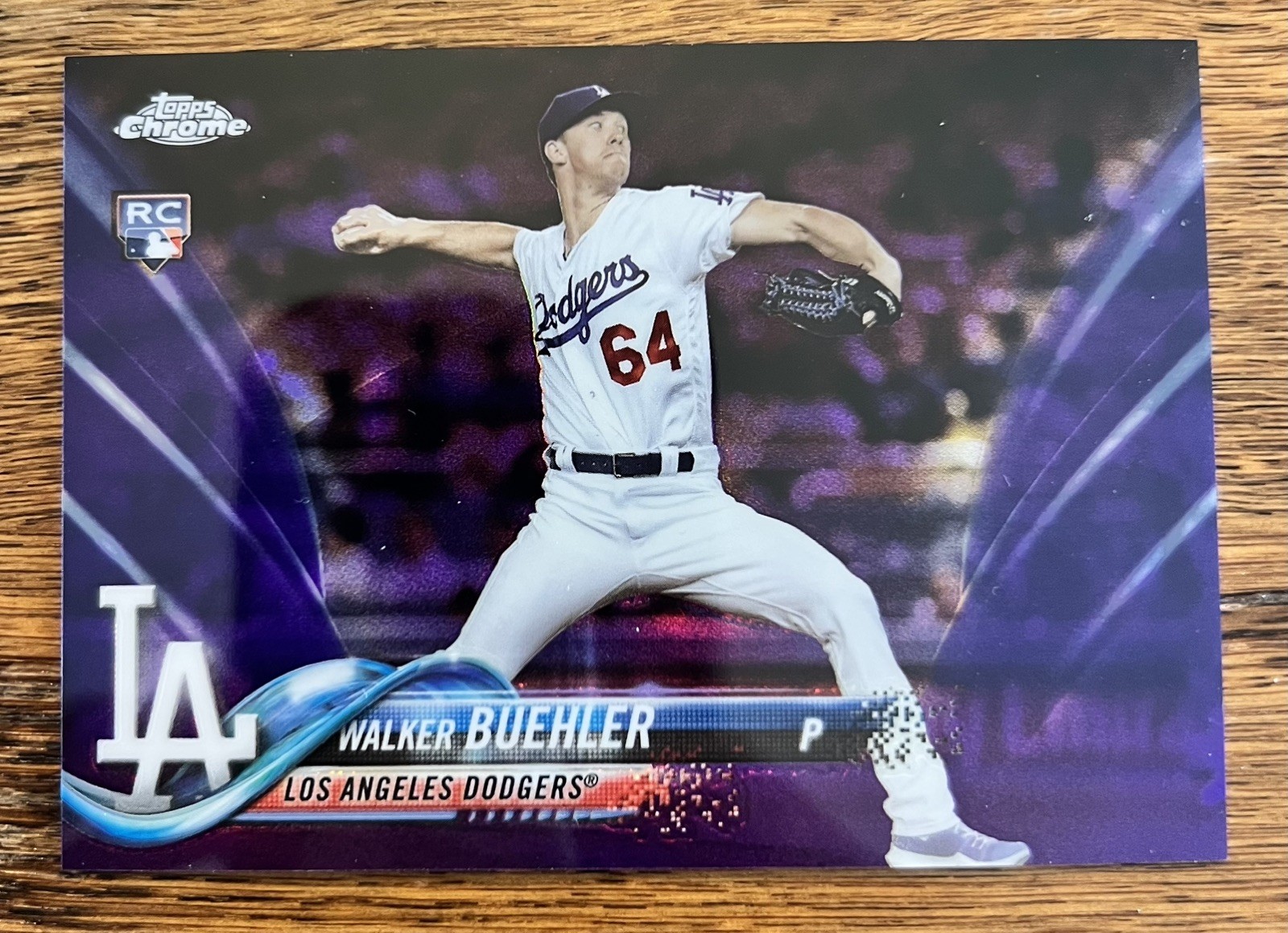 2018 Topps Chrome WALKER BUEHLER Purple Rookie 161/299 