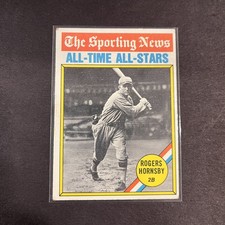 ⚾️ 1976 Topps Rogers Hornsby #342 - The Sporting News AllTime All-Stars