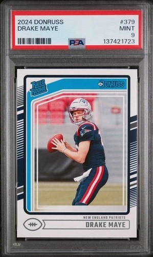 2024 Donruss Drake Maye (RC) PSA 9 Patriots!!