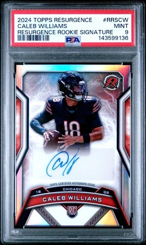 2024 Topps Resurgence - Rookie Signatures Caleb Williams #RRS-CW (AU,RC) PSA 9