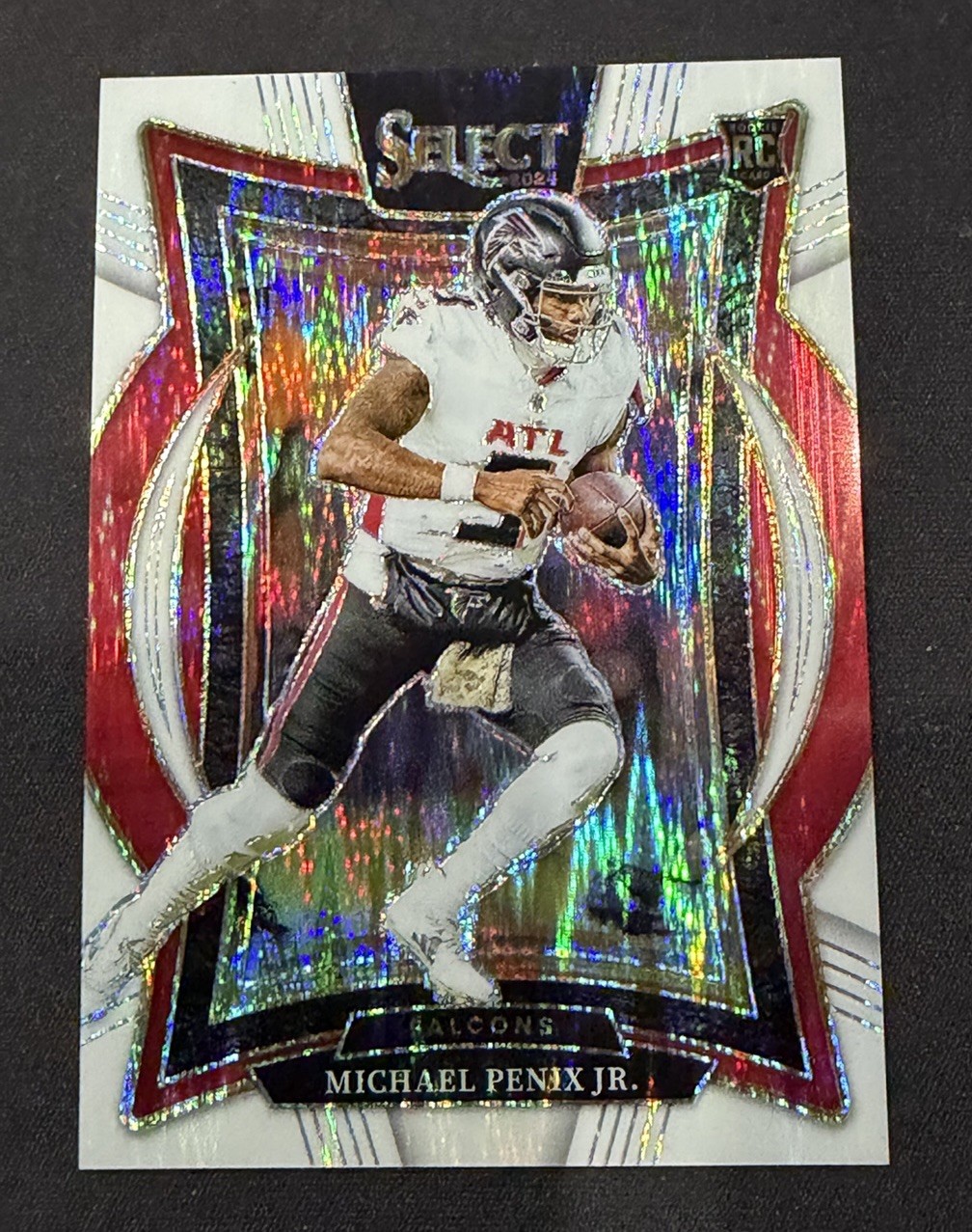 Michael Penix Jr 2024 Select RC Concourse /199 White Shock #80 🔥 Falcons