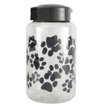 ® Dog Treat Plastic Jar - Airtight Food and Treat Storage Jars for Dogs, Cats...