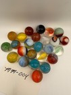 Vintage Mixed Glass Marbles Estate Collection Lot of 25 As Found Swirls Auction — photo 1