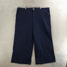 Ava  Viv Jeans Womens 28 Wide-Leg Cotton Blend Zip Fly Dark Wash Denim Blue NEW