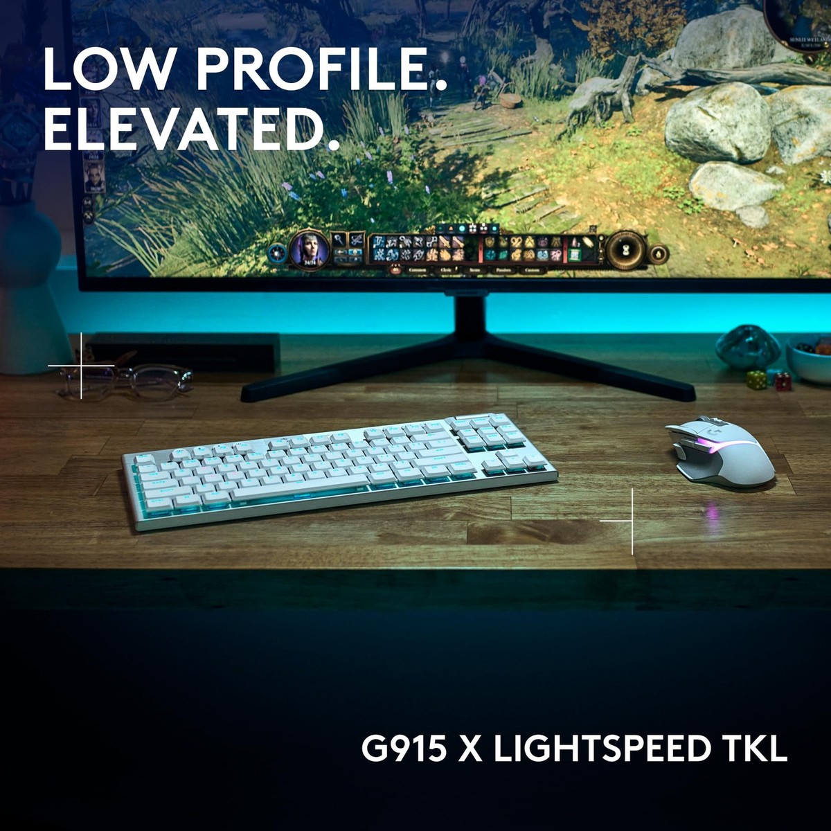 G915 X TKL White Tactile Wireless RGB Gaming Keyboard | eBay
