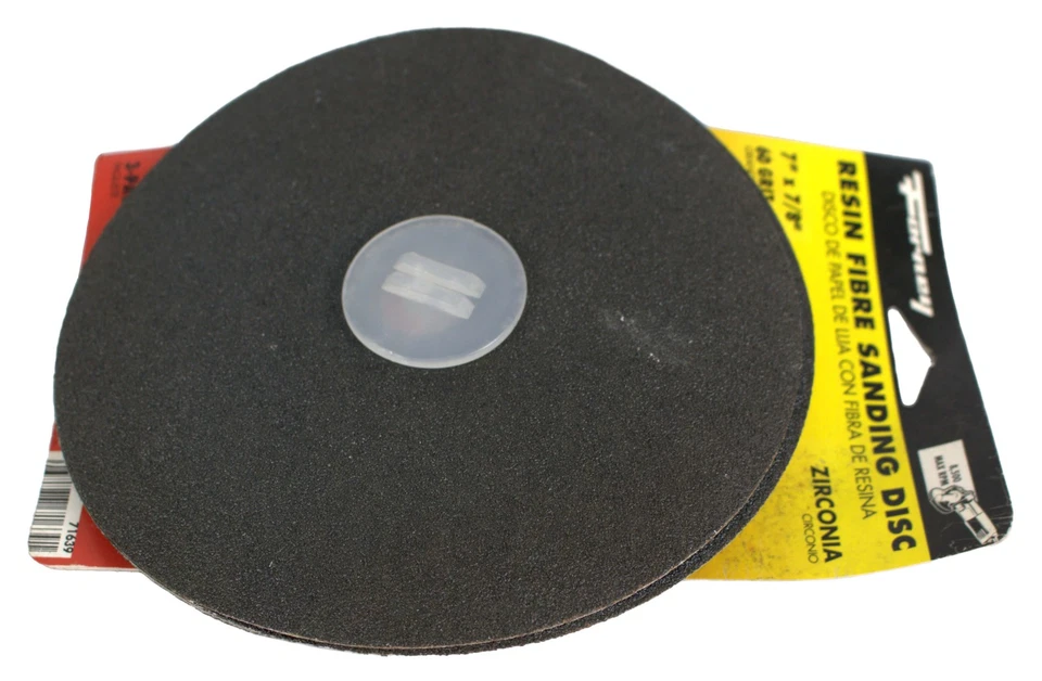 Forney Resin Fibre Sanding Disc 60 Grit x 7in-7/8" Arbor 8500 Max RPM Part 71639 - Image 4 of 4