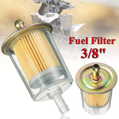 5PCS 3/8'' Clear Plastic Fuel Filters Universal Motorcycle Inline Gas Fuel Pgmpaj