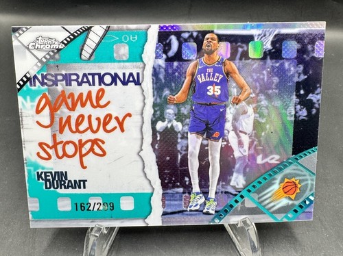 2025 Topps Chrome Kevin Durant Refractors Teal (RAW)