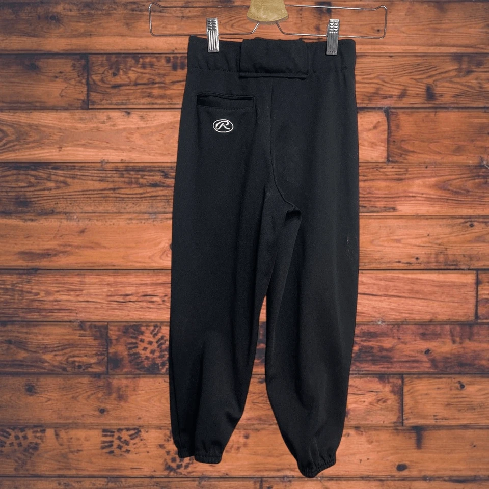 Rawlings Black Baseball Pants Youth Small Athletic Sportswear - Image 2 of 4