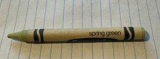Spring Green Discontinued Rare Vintage Crayola Crayon c. 1997