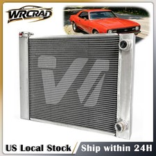 2 Rows Aluminum Radiator 26 X 19 Universal Cooler Fit Chevy Sbc 350 Cross Flow