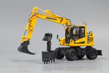 Komatsu PW 148-11 Mobilbagger mit Greifer und L&ouml;ffel   Neu OVP 1:50