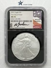 2022 Silver Eagle NGC MS70 First Day of Issue Michael Gaudioso Signed