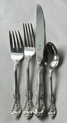 Vintage Gorham King Edward Sterling Silver 4 Piece Place Setting