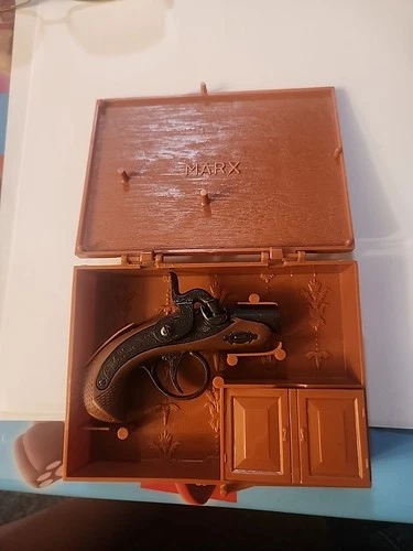 Marx Toys: Cap Derringer With Box - Historic Miniature New In Box