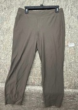 Eileen Fisher Pants Women's Brown Stretch Viscose Blend Straight XS Made in USA