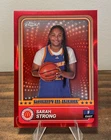 2024 Topps Chrome McDonald's All American Basketball Red Lava Refractor Sarah Strong #60 PSA 9