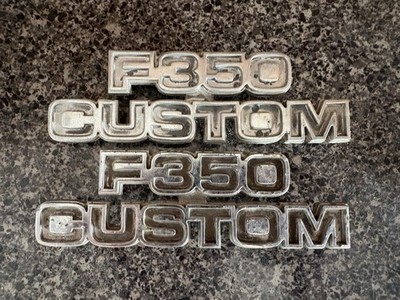 1978-1979 Ford Truck F-350 Custom Cowl Badges