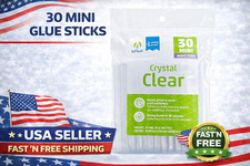AdTech Mini Hot Glue Sticks 4" Clear 30 Pack Craft DIY Glue Gun Refills