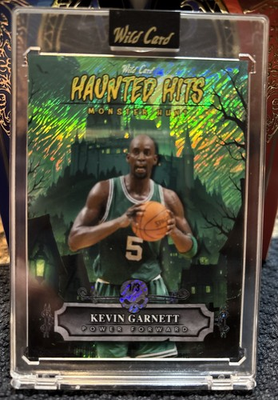 #ad Kevin Garnet 1 3 2025 Wild Card Green Mosaic Haunted Hits Monster Hunt $15.00