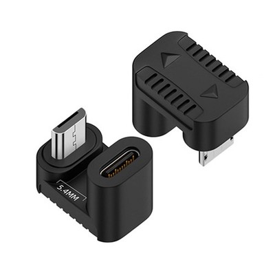 2 PCS Type C Female to Micro USB Male Adapter, 180Â° U-Shaped, 10W, 480Mbps