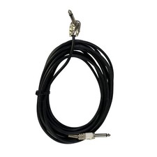 Unbranded 20ft Instrument Cable 1/4" Straight to 90 Degree 1/4" Connector e